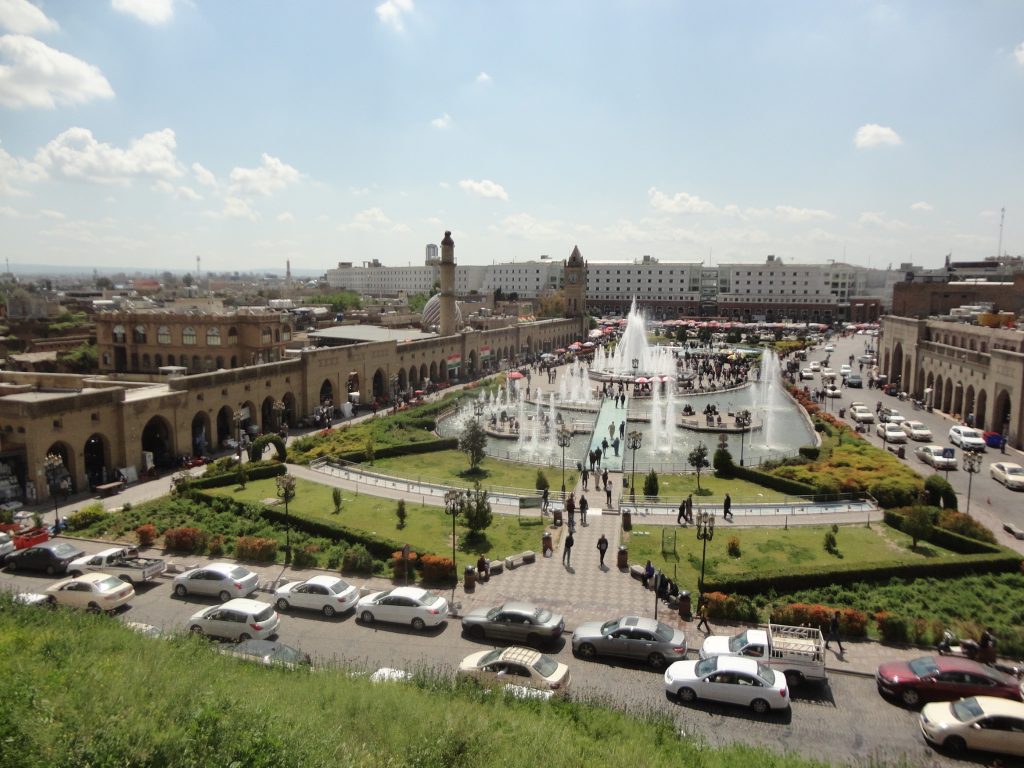 Η κεντρική πλατεία του Erbil, θέα από την ακρόπολη